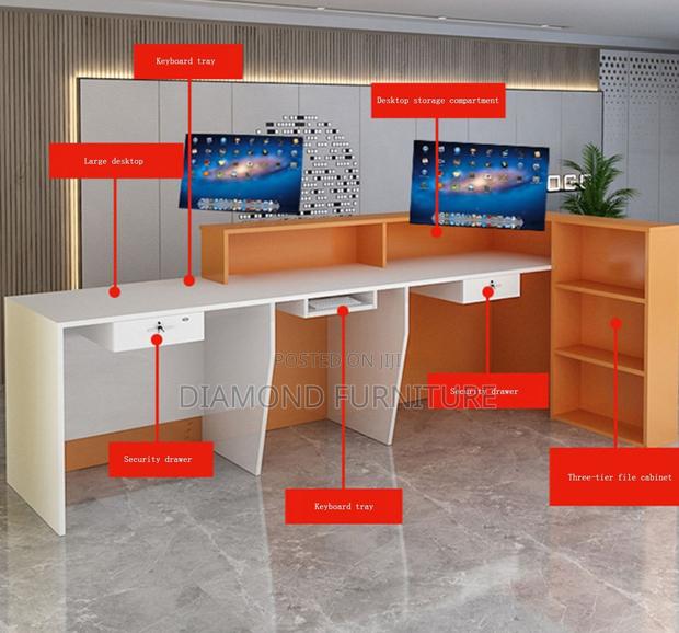 Modern Executive Front Office Reception Desk - thumbnail 6