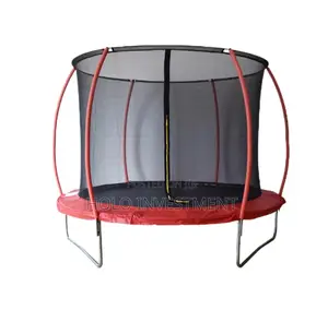 10ft Trampoline With Safety Enclosure, Ladder, Backboard Shoe Bag