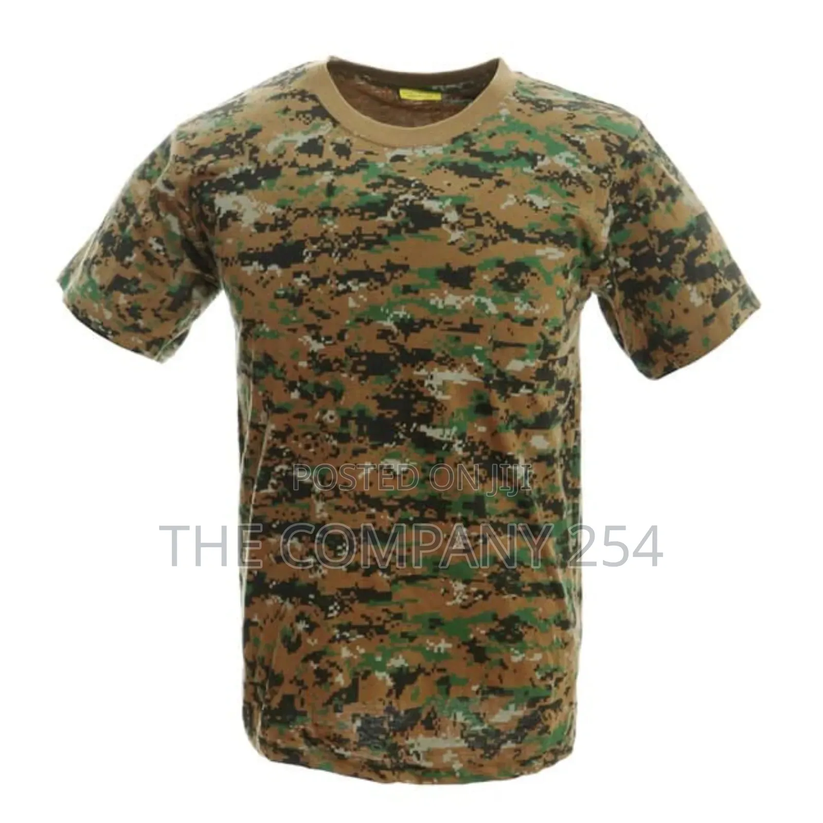 Quality Polyester Camouflage Outdoor Round Neck Collar T Shirt