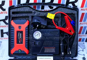 Portable Car Jump Starter With Tire Inflator / Air Compressor 99800mah