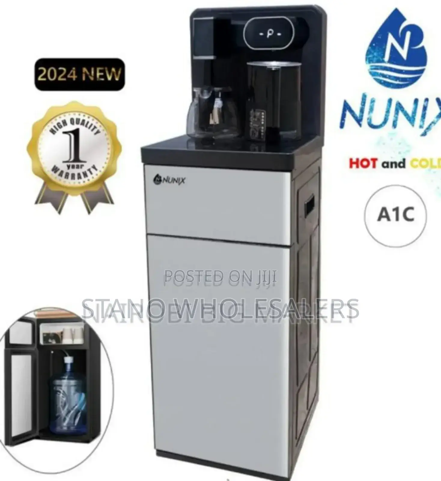 Color Grey,/ Silver Nunix A1c Dispenser