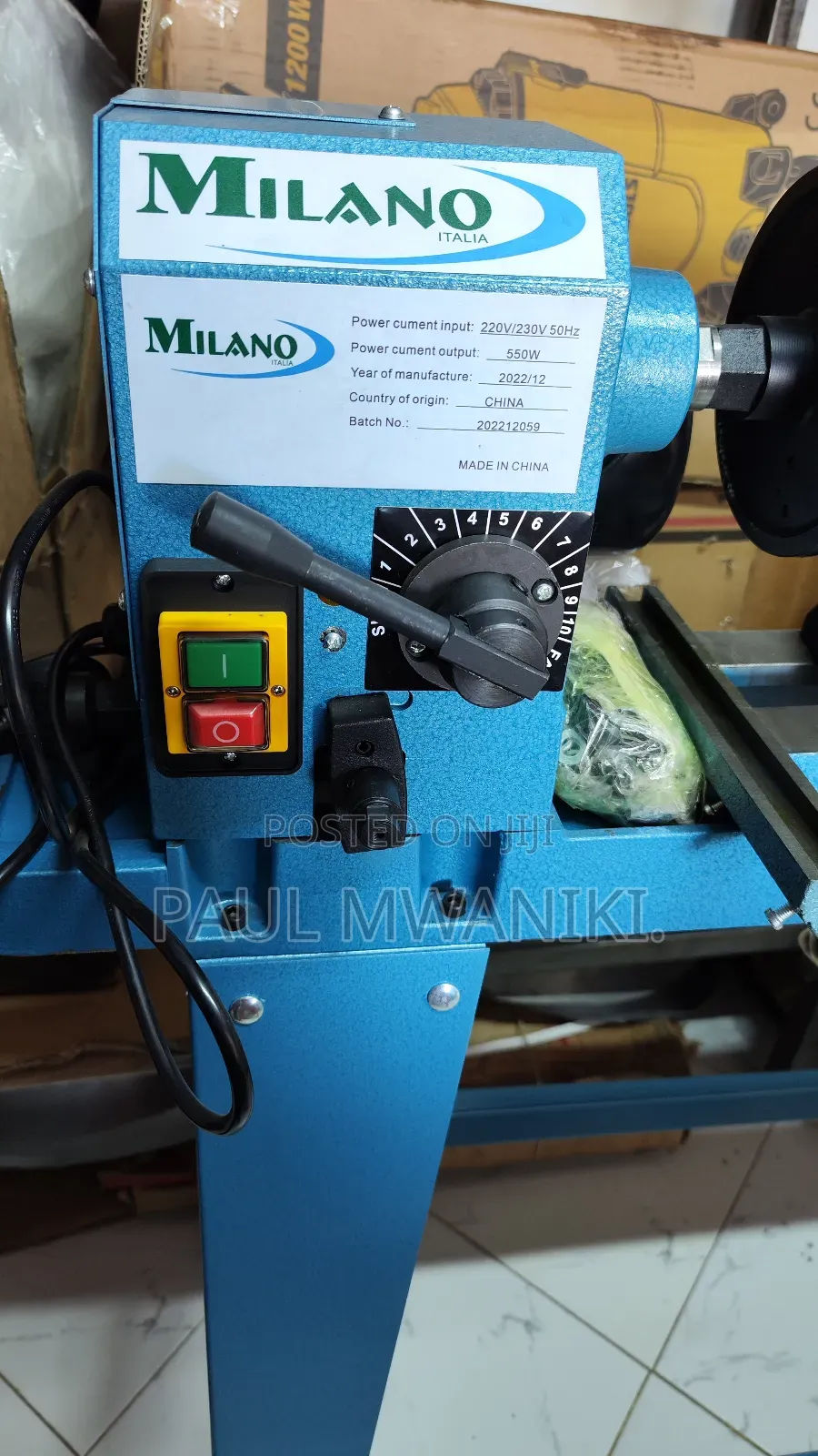 🔥 Milano Italia Wood Lathe – 550w Powerhouse For Prevision 🔥