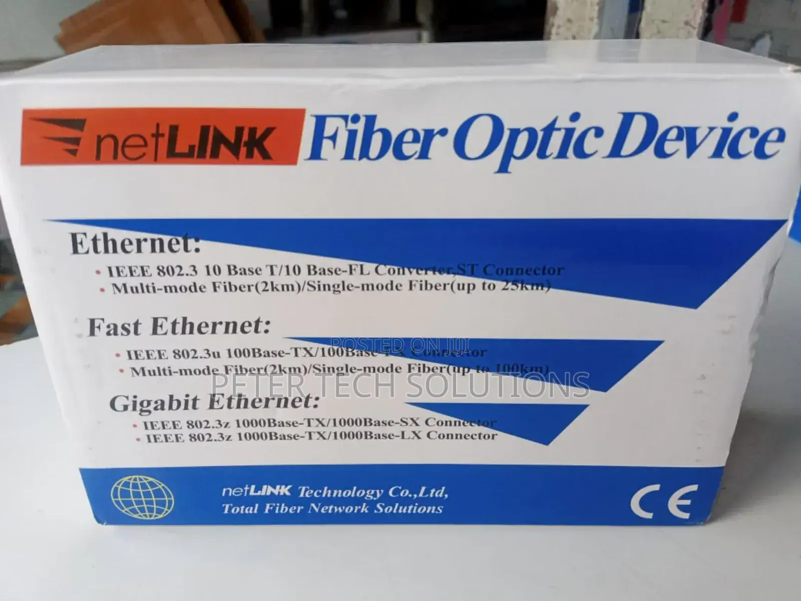 Netlink Fiber Optic Device Ethernet Converter