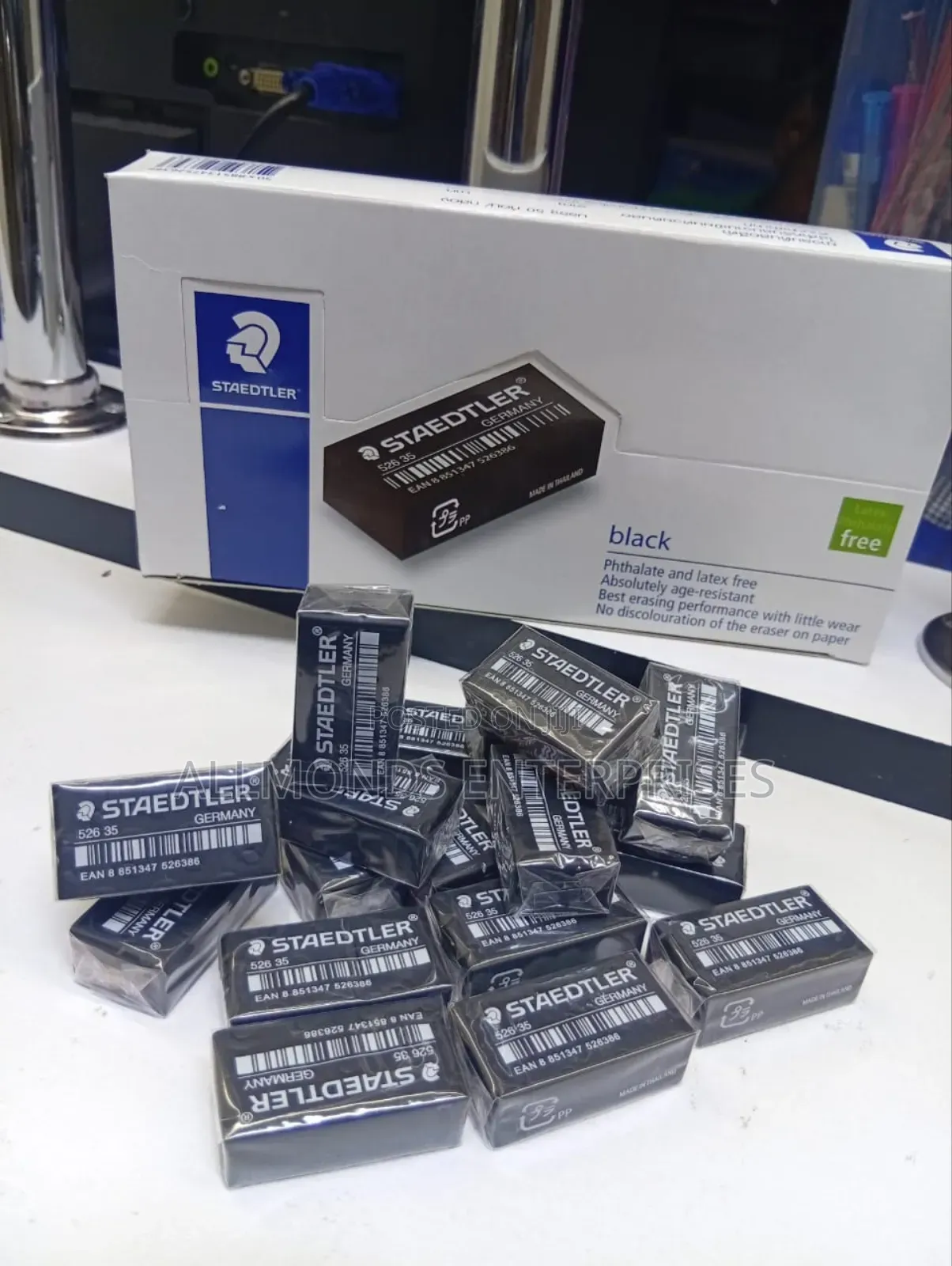 Stealer Black Eraser/Rubber - Made in Germany