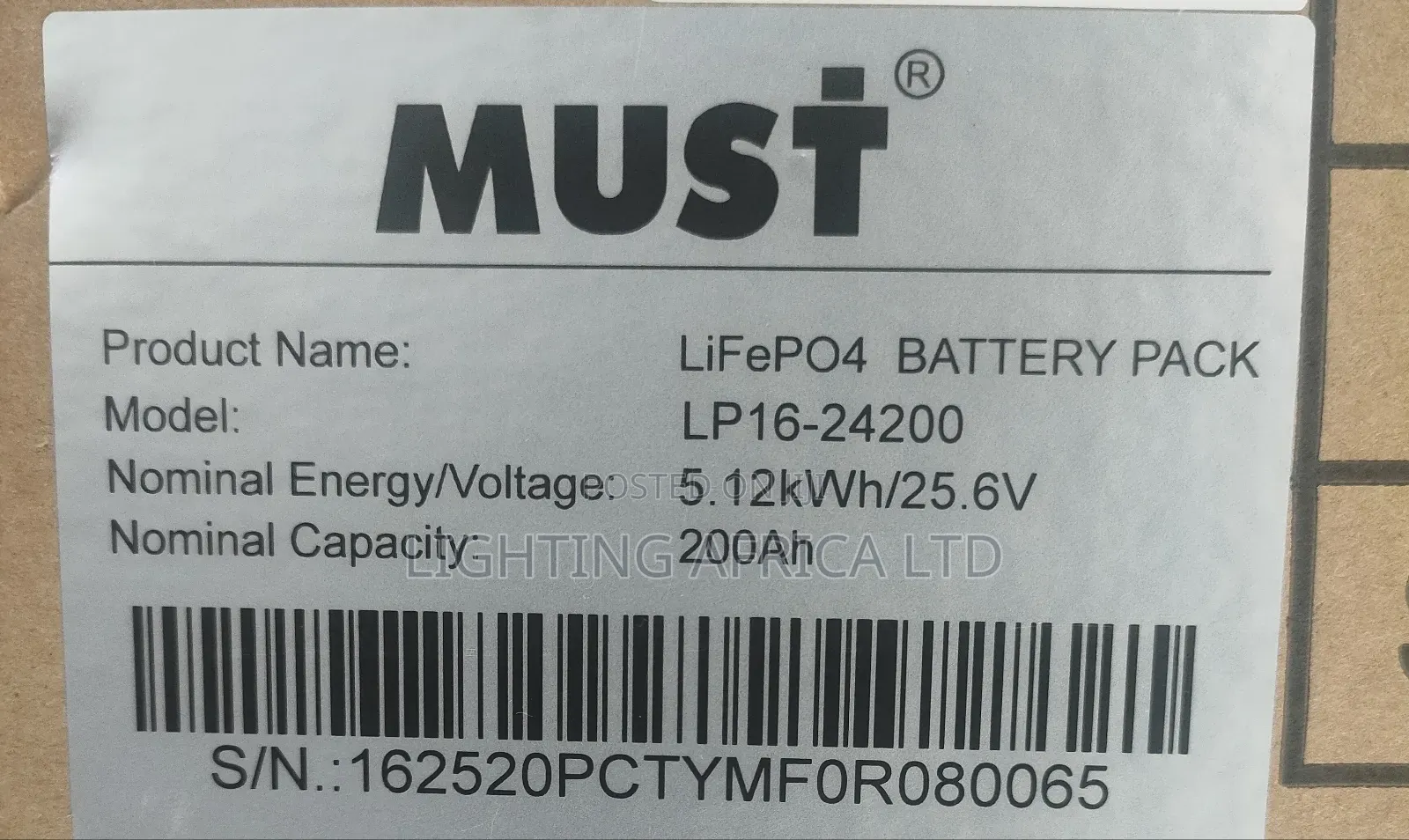 Best Quality 5.12kwh - 24v Must Lithium Ion Lifepo4 Battery 6000 Cycle