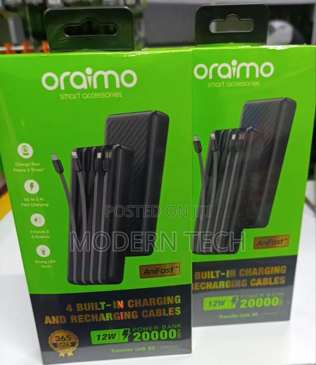 Oraimo Traveler Link 20 20000mah 12w Power Bank - thumbnail 3