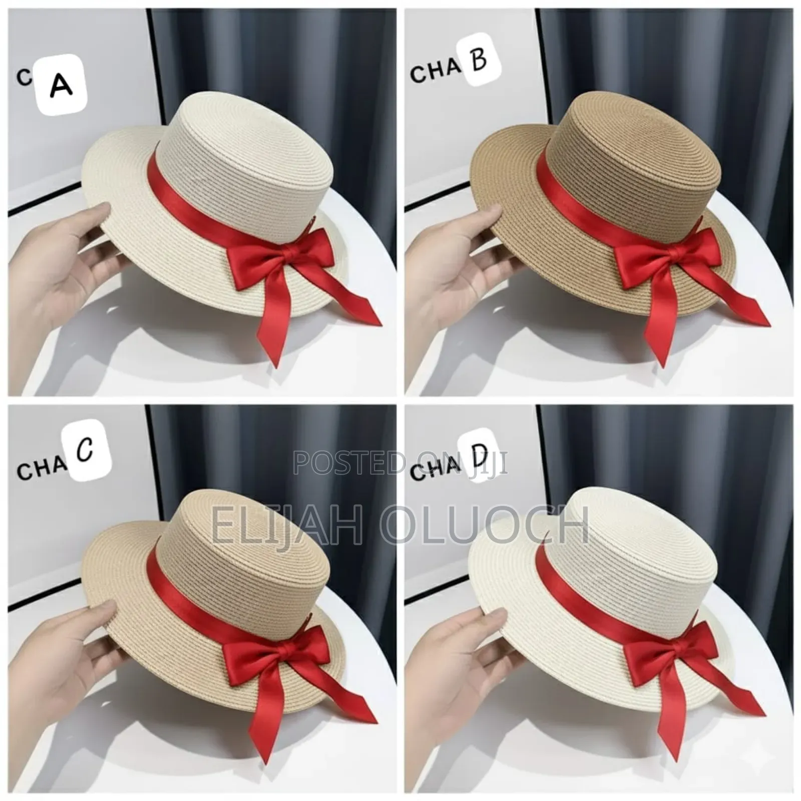 Summer Hat With Ribbon