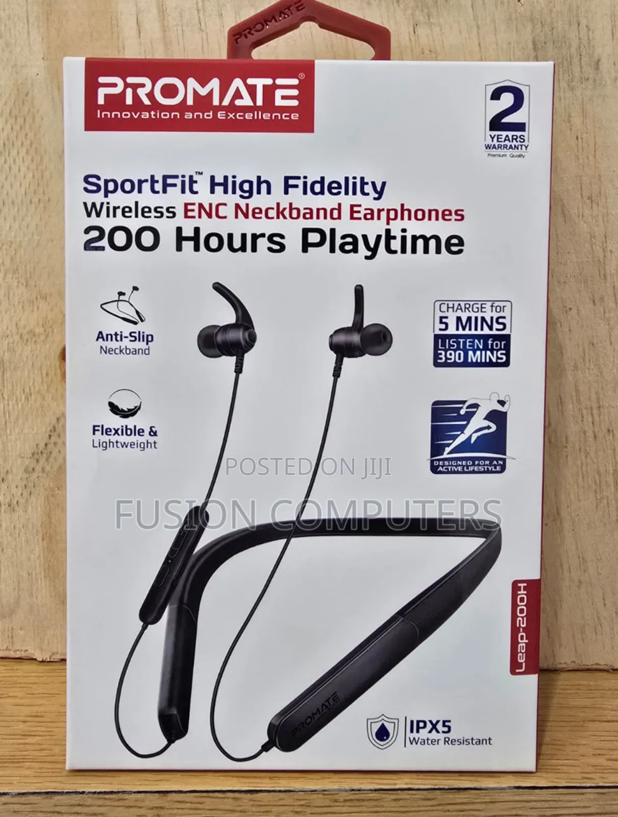 Promate Leap-200h Wireless Neckband Earphones