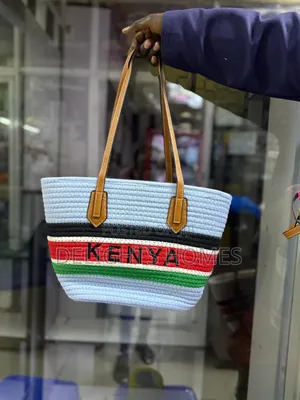 Kenyan Flag Colors New Wooven Summer Bag_yu
