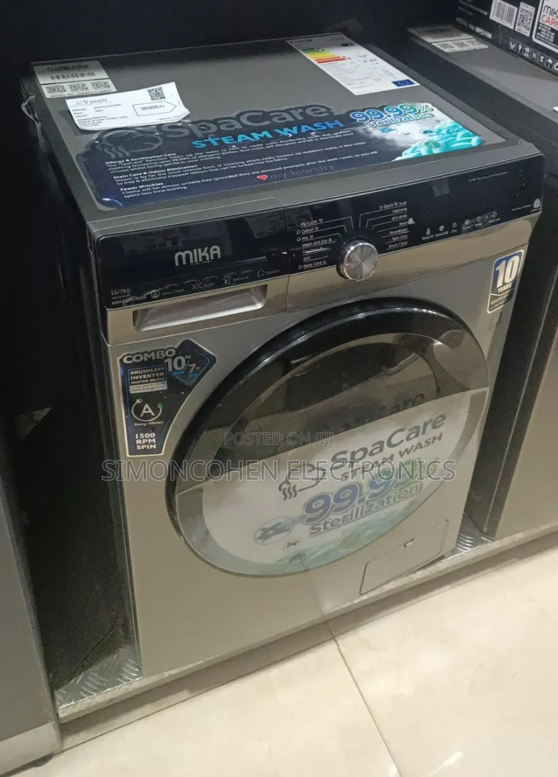 Mika Washing Machine 10/7kg Washer And Dryer Combo Fully Automatic