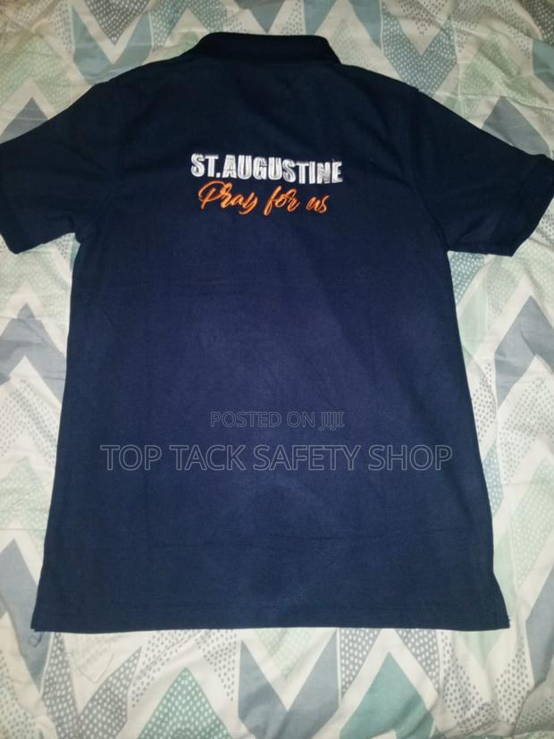 Branded Navy Blue Polo T-Shirt - thumbnail 2
