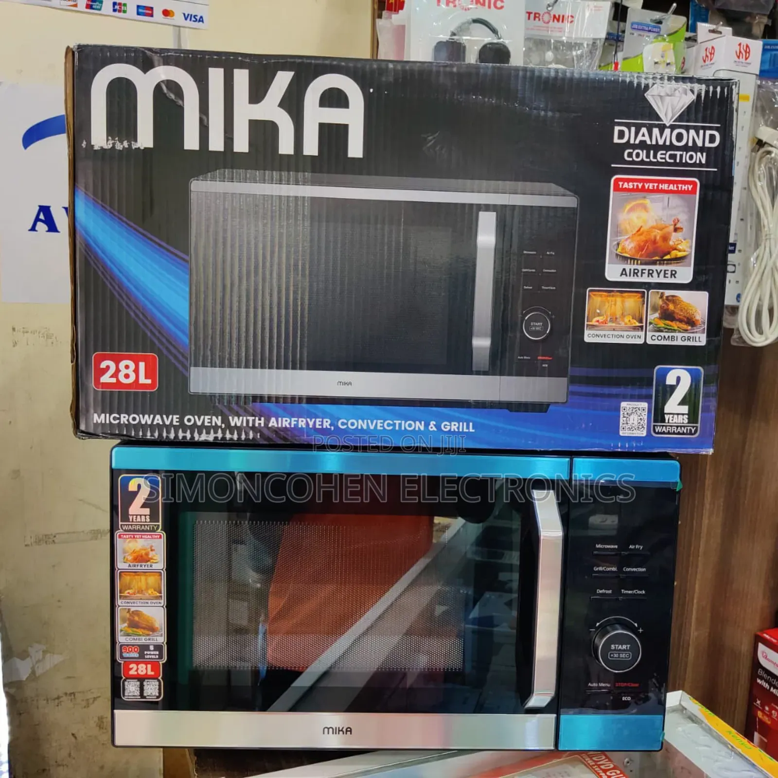 Mika Microwave Oven 28l Digital With Air Fryer, Convection And Grill