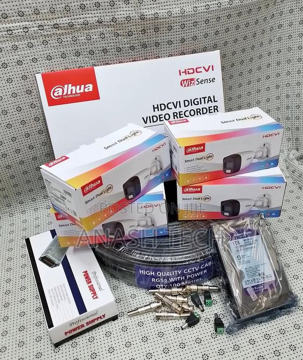 Dahua Full Color 2mp Smart Dual Light 4 Kit CCTV Cameras