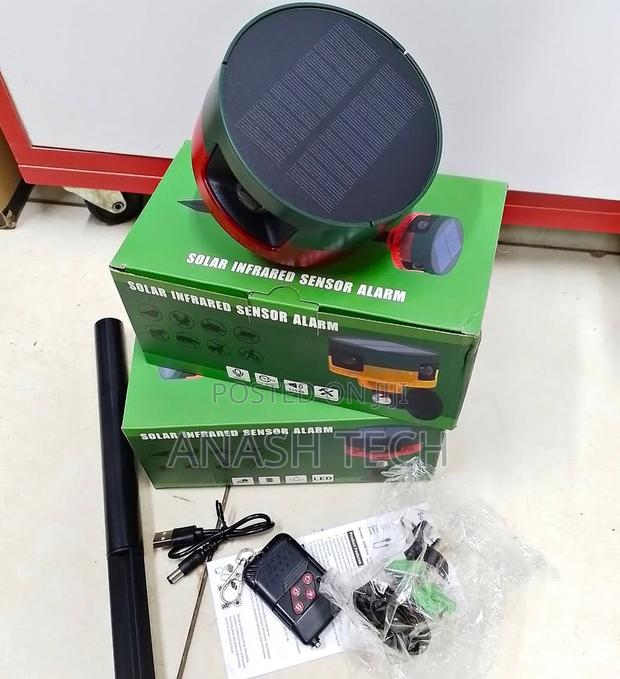 Best Solar Motion Sensor 129db Siren Sound Strobe Light Alarm