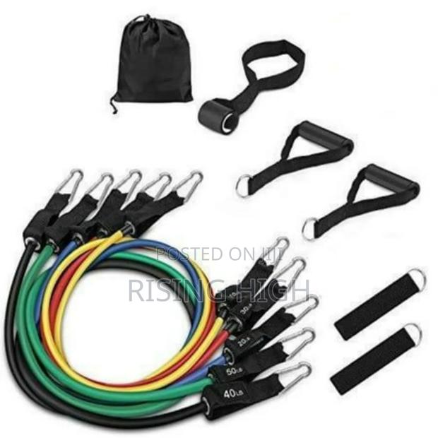 11pcs Elastic Exercise Bands Kit