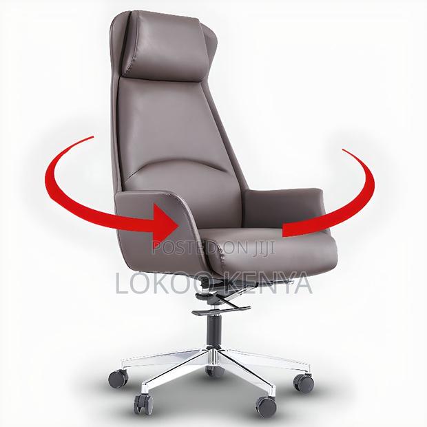 Office Chair : Black Reclining Executive Office Chair