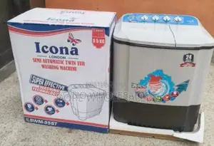 Colour White - Icona 13kgs Washing Machine. Wash and Spin