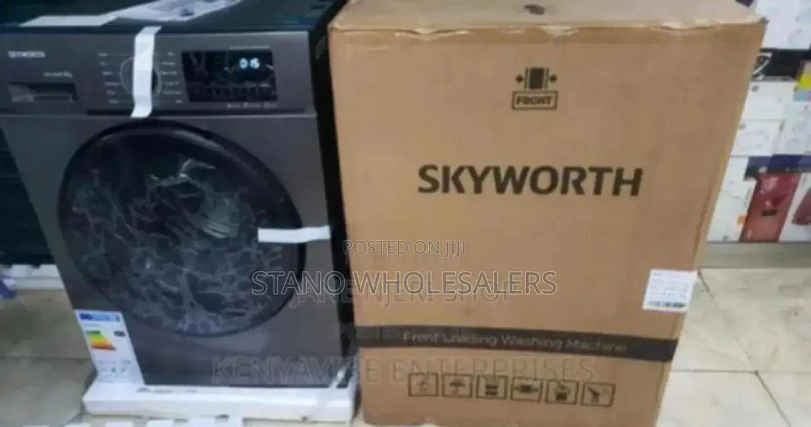 With 2year Warranty - Skyworth 8kgs Washing Machine. Grey