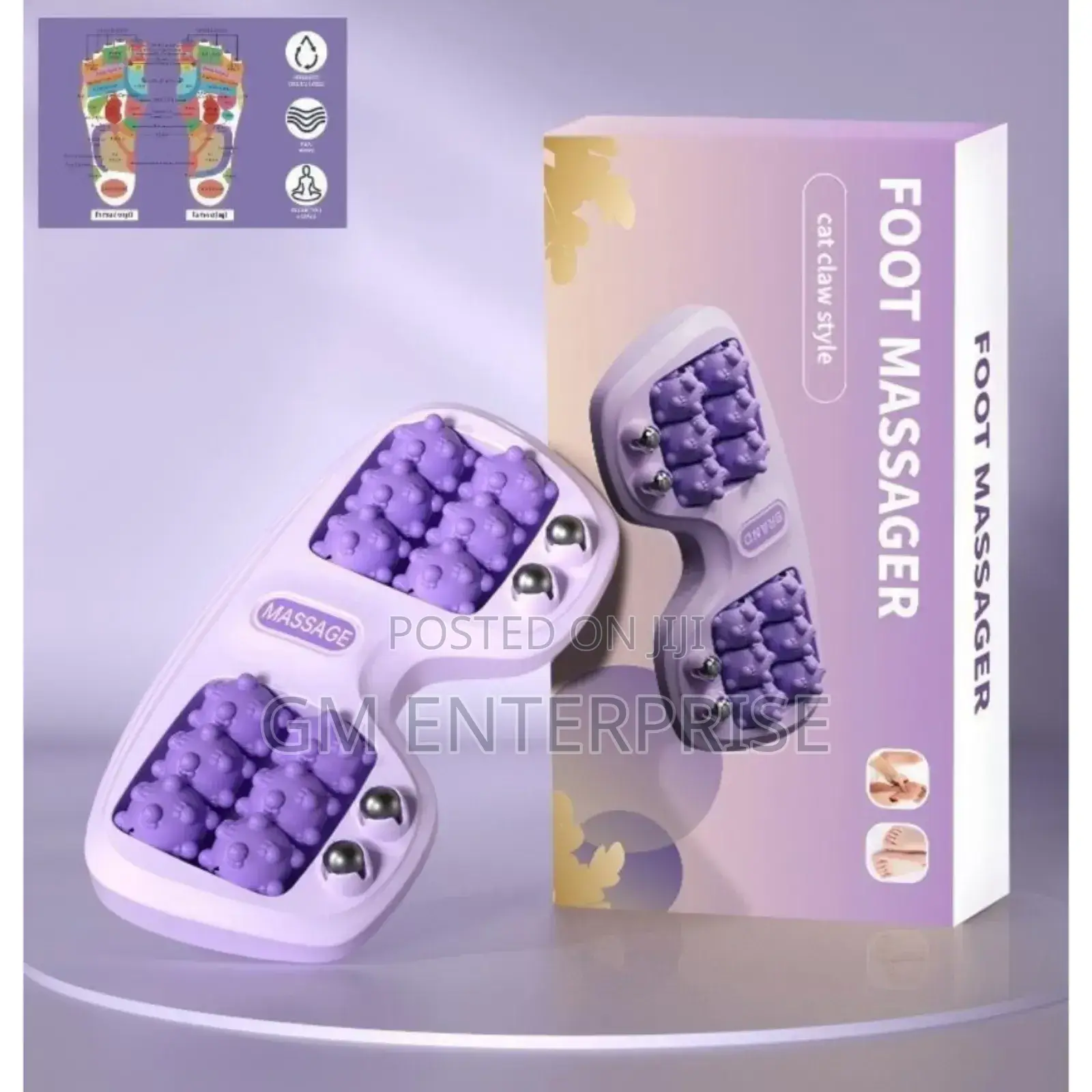 Magnetic Roller Foot Massager Acupuncture Therapy