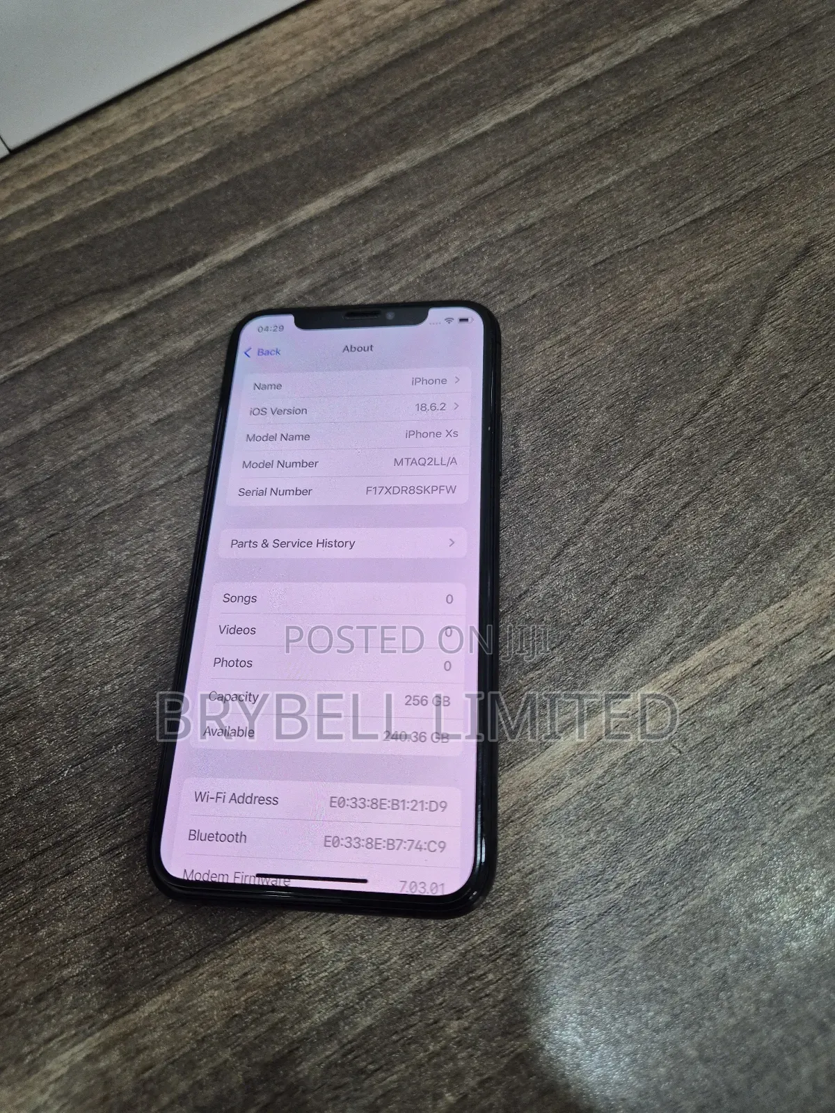 Apple iPhone XS 256 GB Black
