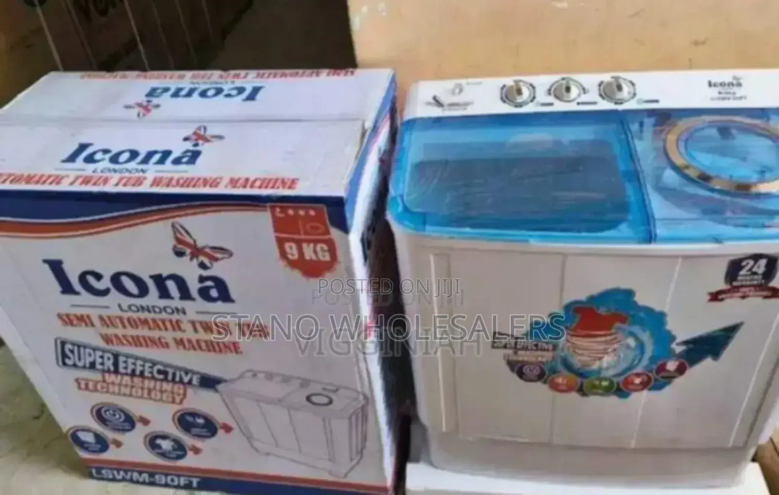 With 2year Warrant Icona 9kgs Washing Machine