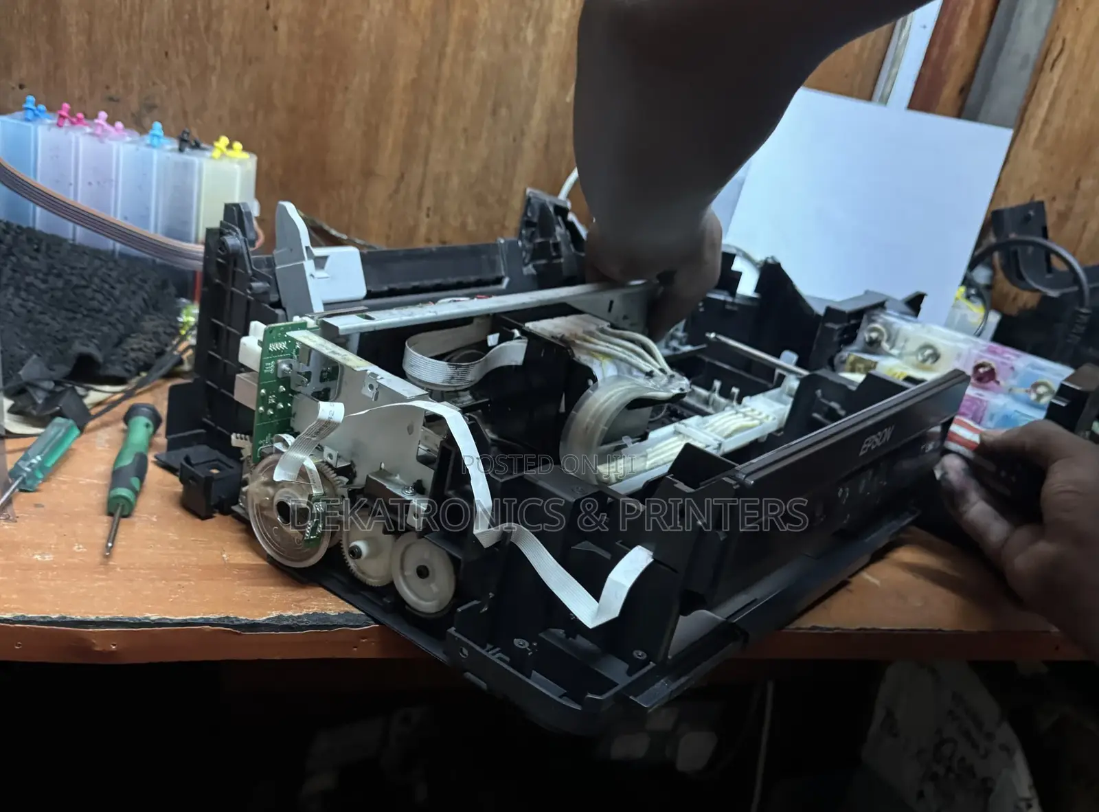 Epson L382 Cr Motor Replacement in the Printer Workshop