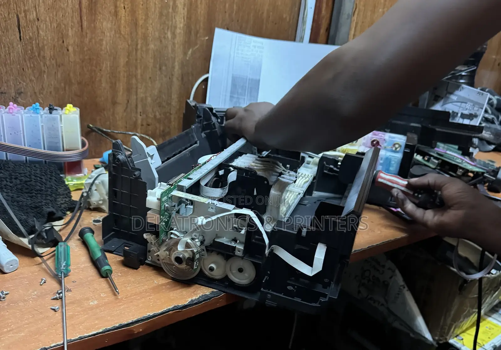 Epson L382 Cr Motor Replacement in the Printer Workshop