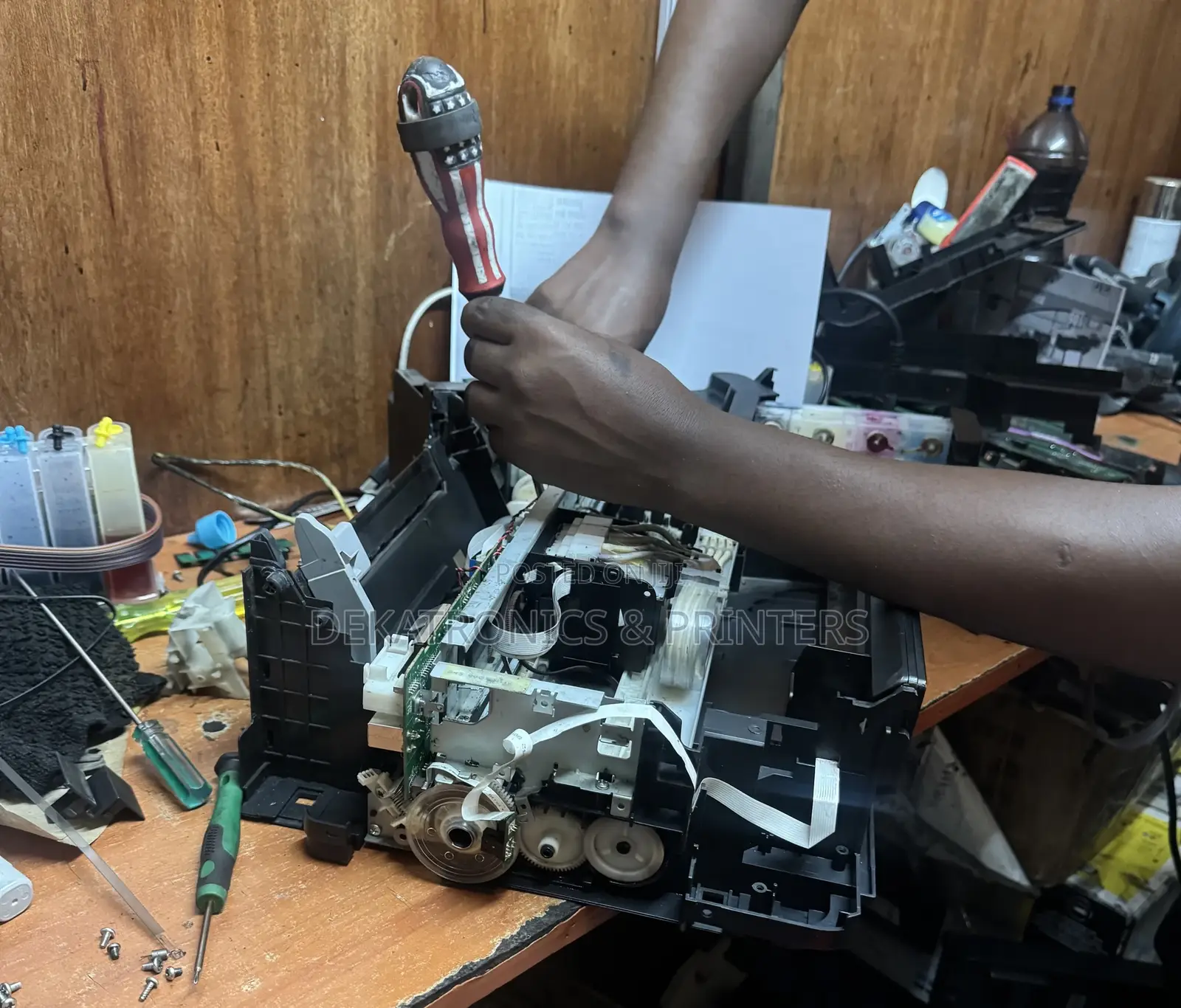 Epson L382 Cr Motor Replacement in the Printer Workshop