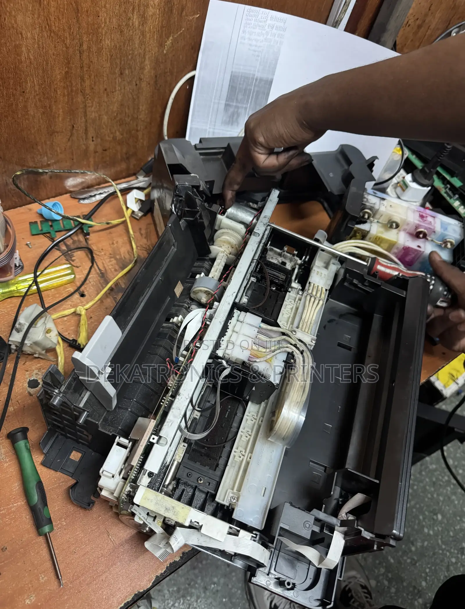 Epson L382 Cr Motor Replacement in the Printer Workshop