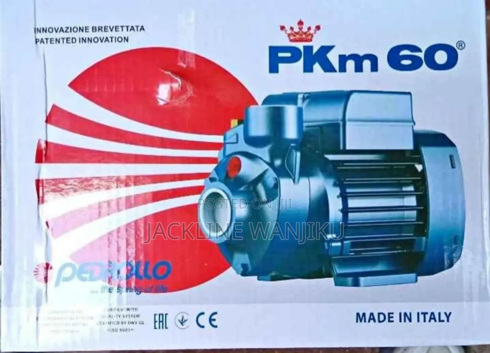 Original Pedrollo Water Pump 0.5hp/ Pedrollo Pkm60 New Booster Pump