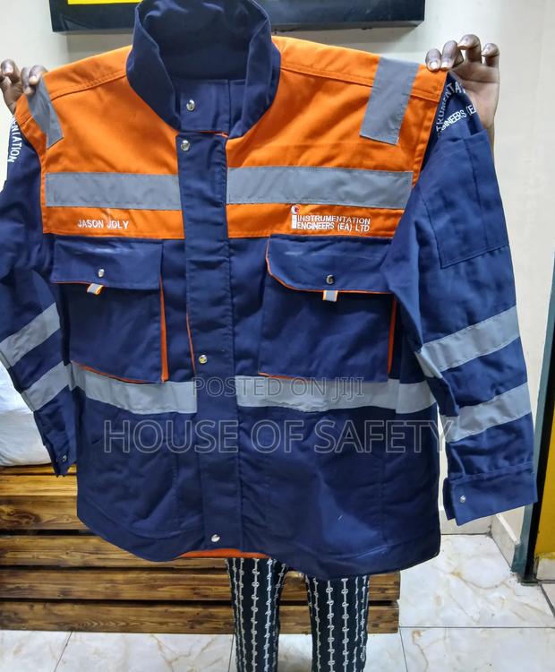 Reflective Duo Colour Safety Cotton Coats - main view