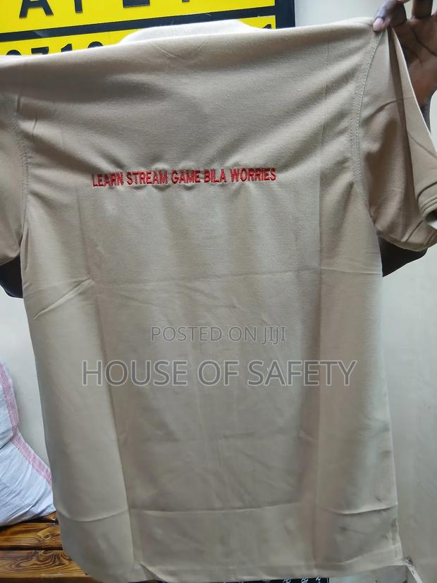 Branded Beige Polo Back and Front - thumbnail 3