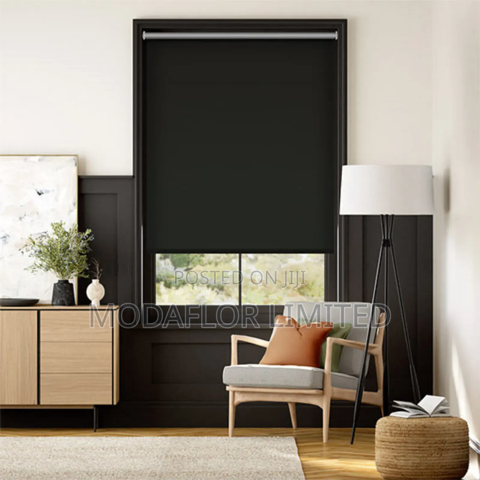 White Blackout Roller Blinds – Clean, Bright Total Light Control