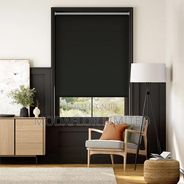 White Blackout Roller Blinds – Clean, Bright Total Light Control