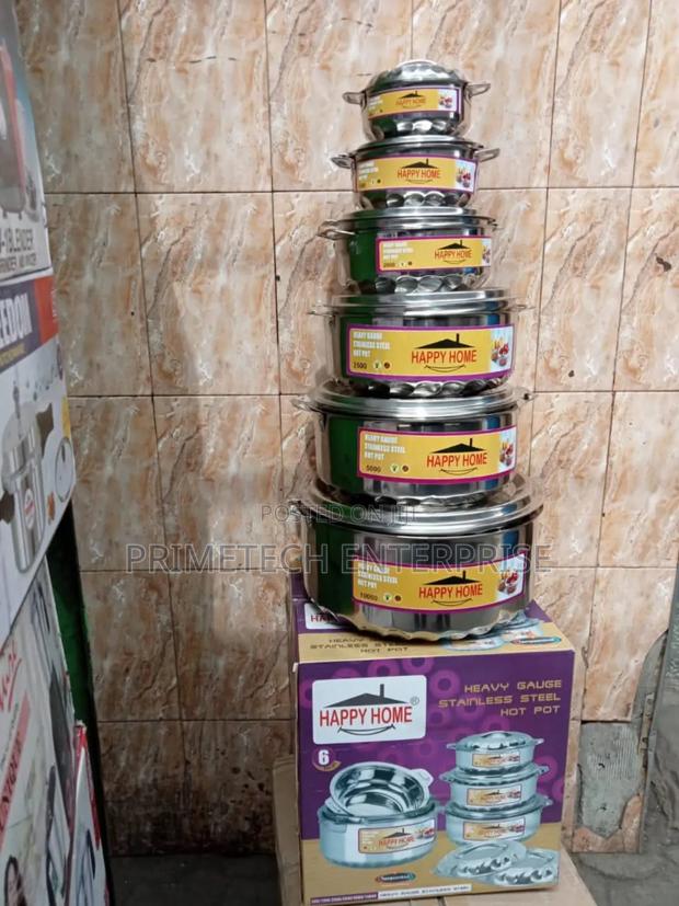 6 PCS Stainless Steel Hotpots - main view