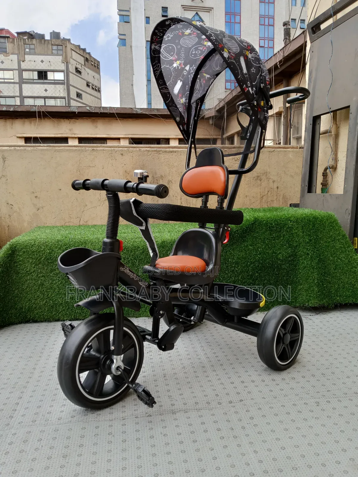 Kids Fun6. Tricycle /- Canopy /-Push Handle