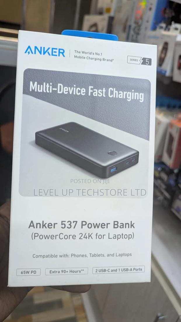 Anker 537 65w 3-Port Power Bank Powercore for Laptop