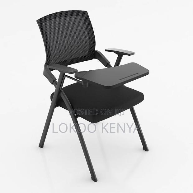 Office Chair : Foldable Guest Chair – Black