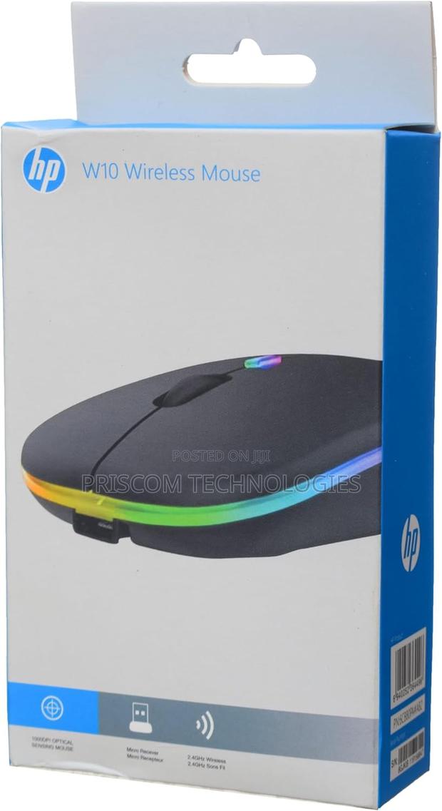 Hp W10 Led Wireless Rechargable Mouse With Bluetooth and Usb Receiver - thumbnail 2