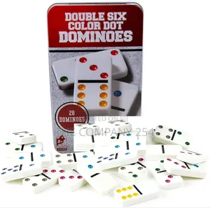 Double Six Colour Dots Dominie Disse 28 Pieces