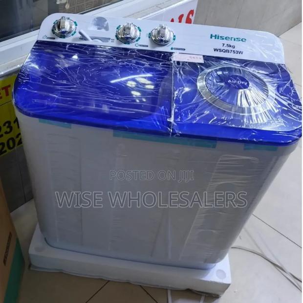 Hisense 7.5 Kg Wsqb753w Twin-tub Washing Machine.