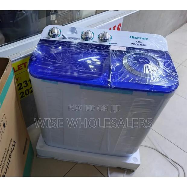 Hisense 7.5 Kg Wsqb753w Twin-tub Washing Machine√°°°.