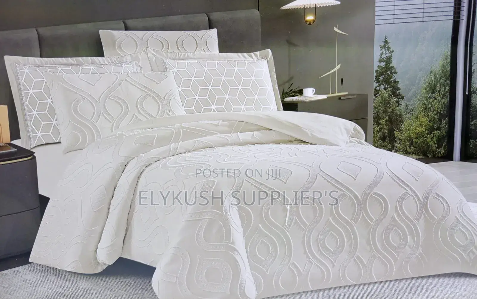 6pc Tufted Duvet Cover