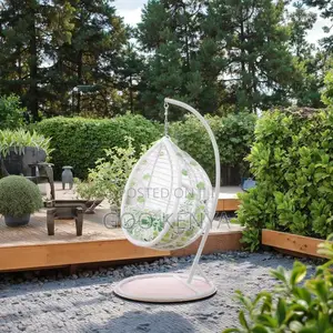 Outdoor Chair; Hanging Basket Rattan Chair With Cushion