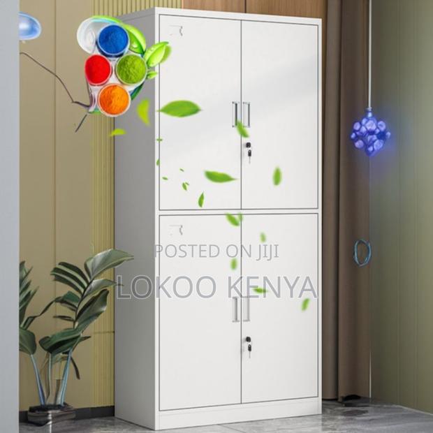 Office Cabinet : 4-Door Lockable Office Storage Cabinet