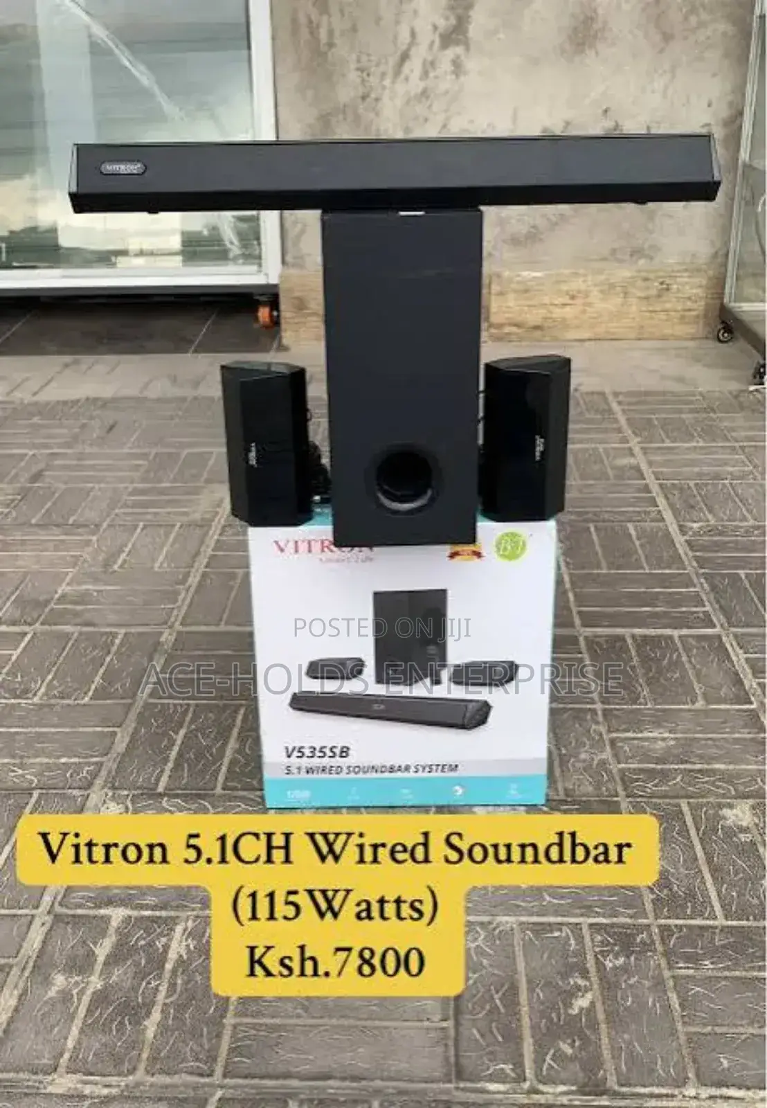 5.1ch Vitron V535sb Soundbar System With Small Speakers