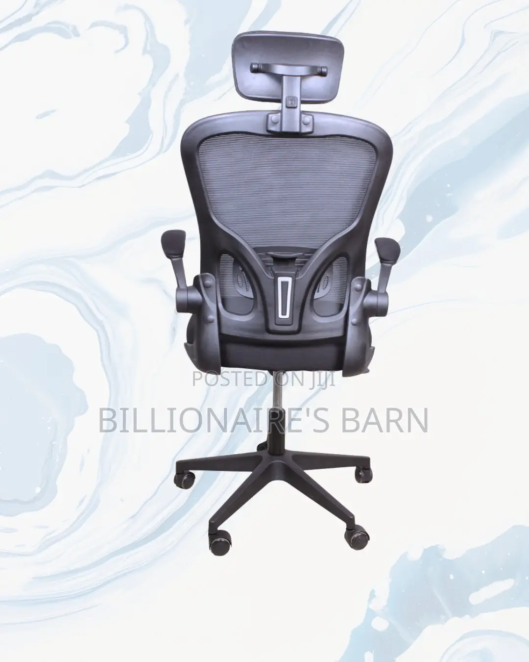Grey Ergonomic Office Chair | Quiet-Roll Swivel Base