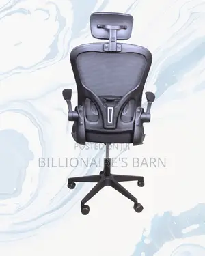 Grey Ergonomic Office Chair | Quiet-Roll Swivel Base