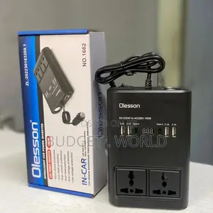 Cigarette Lighter Car Power Inverter Usb+Type-C to 220v Car Charger