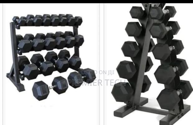 *Hexagon Dumbells* *5kg Pair - main view
